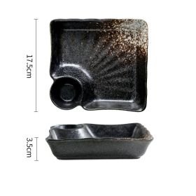 Japanese Fan-shaped Creative Cold Dish Plate (Option: Snow White)